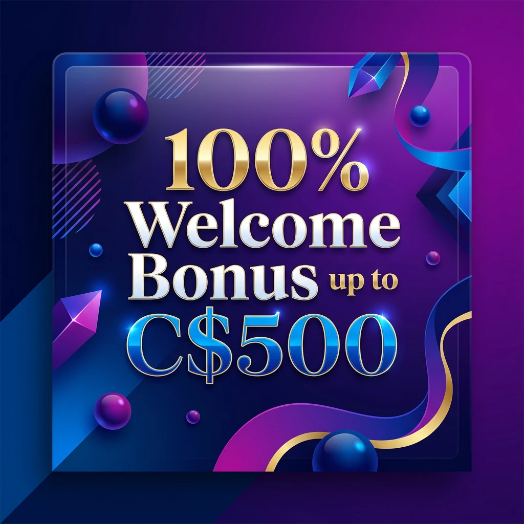 Promotional banner showing free spins and no-deposit notice